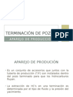 Terminación de Pozos Con Aparejo de Producción