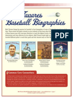 Matt Tavares Baseball Biographies Teachers' Guide