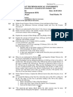 RM Question Paper-May 2014