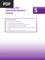 Managing The Internationalization Process: Learning Outcomes