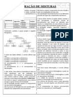 Separação de Misturas