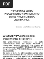 Principio Del Debido Procedimiento Administrativo en Los Procedimientos