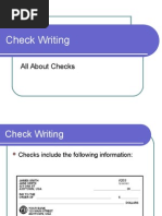 Check Writing: All About Checks