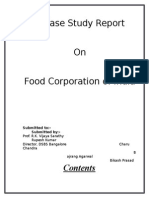 Study On Food Corporaion of India