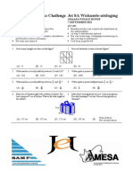 Jet SA Mathematics Challenge Jet SA Wiskunde-Uitdaging