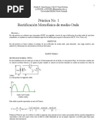 Rectificador de Media Onda