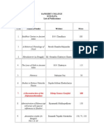 Sanskrit College Kolkata - List of Publications