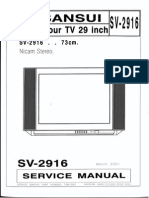 Sansui SV2916 M11 Service Manual