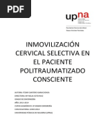 Inmovilización Cervical Selectiva