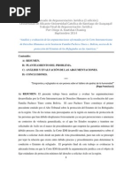 Análisis de La Sentencia de La Corte IDH Caso "Familia Pacheco Tineo C. Bolivia"