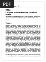 11.sacrificial Cathodic Protrction