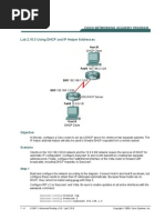 Lab 2.10.3 Using DHCP and IP Helper Addresses: Objective