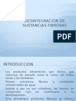 Desintegración de Sustancias Fibrosas