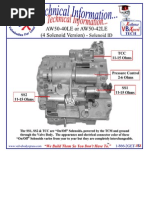 AW50-40 or AW50-42LE (4 Sol) Tech Info, Solenoid ID