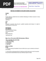 Method Statements For Earth Work Excavation