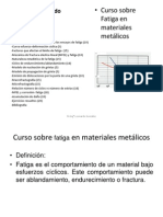 Curso Sobre Fatiga en Materiales Metálicos