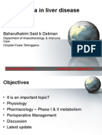 Anaesthesia in Liver Disease Patient