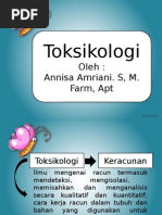 Pertemuan 1 TOKSIKOLOGI