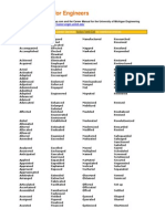 Action Words For Engineering Resume