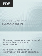 El Examen Mental 