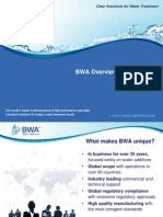 BWA Overview Presentation: Clear Solutions For Water Treatment