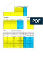 Rect Plates: Enter Pipe Size in Decimals Enter Schedule From The Following