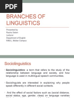 Branches of Linguistics