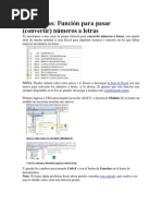 Numeros A Letras en Excel