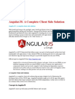 Angularjs: A Complete Client-Side Solution