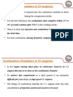 Combustion Chambers in CI Engines