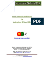 E-GP System User Manual - Authorized Officer User