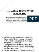 The Early History of Malaysia