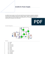 Variable DC Power Supply: Ac Machines (Lab) Description