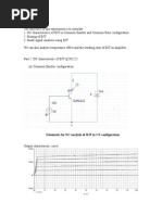 BJT Terminal Characteristics