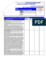 Planilla de Verificacion Cedif