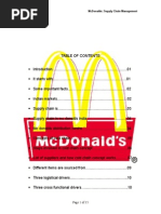 MC Donalds Supply Chain Management