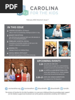 Carolina For The Kids February 2015 Newsletter