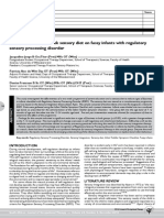 The Effect of A Two-Week Sensory Diet On Fussy Infants With Regulatory Sens