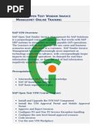 SAP Open Text Vendor Invoice Managemet Online Training