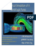 Numerical Simulation of A Centrifugal Pump