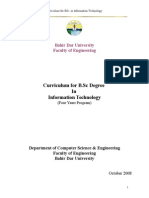 A 4 Year IT BSC Curriculum