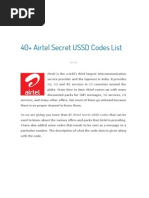 Airtel Secret USSD Codes List