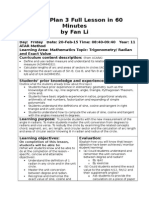 Edn550 Eportfolio 2b Lesson Plan 3 Y11 Maths Atar Radian and Exact Value v1