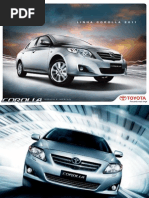 Manual Toyota Corolla 2011