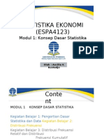 ESPA4123 - Statistika Ekonomi - Modul 1