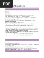 Theory of Equations