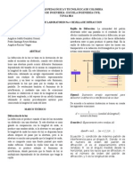 Informe de Laboratorio Rejilla de Difraccion