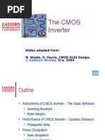 The Cmos Inverter: Slides Adapted From: N. Weste, D. Harris, CMOS VLSI Design,, 3/e, 2004