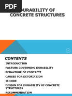 Durability of Concrete Structures