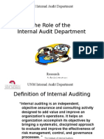 Role of Internal Audit